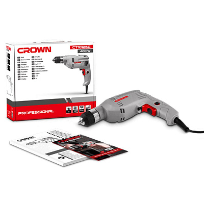 Дрель Crown безударная CT10126C
