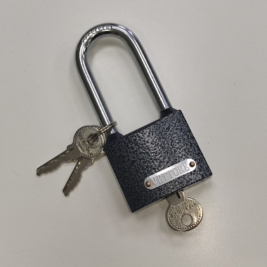 Замок Vettore BW365 - L навесной МВС 125 3 ключа высокая дужка MP Порошковый 20562