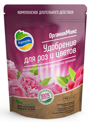 Удобрение ОрганикМикс для роз и цветов 2,8 кг