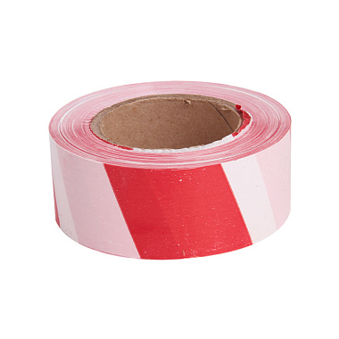 Лента Милен для ограждения 50 мм*200 м бело-красная 