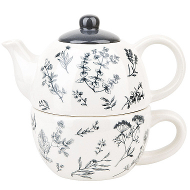 Набор Dolomite Луговые травы чайник+чашка 380 мл/350 мл керамика 17*11*16 см L2520928**