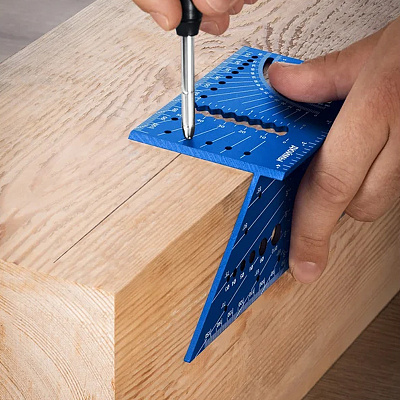 Угольник Зубр Профессионал многофункциональный 7-в-1 34399