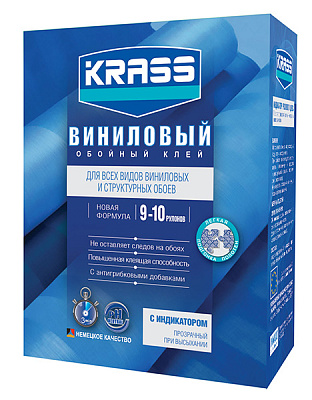 Клей Krass для обоев виниловый 300 г 0005409