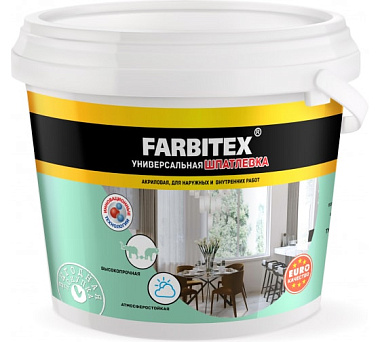 Шпатлевка Farbitex акриловая для наружных работ 3,5 кг