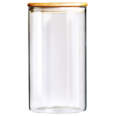 Банка стеклянная Appetite Studio круглая бамбуковая крышка 2000 мл BM2012-3R