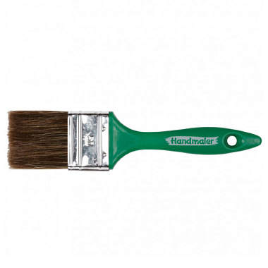 Кисть плоская Handmaler Green смешанная щетина пластиковая ручка 50 мм 1005-50