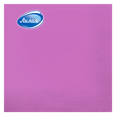 Салфетки Лилия НГ Розовый 2-х слойные 33*33 см 20 л 0766