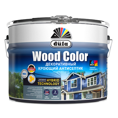 Антисептик Dufa Wood Color кроющий белый 0,9 л МП00-007348