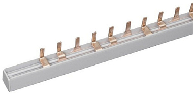 Шина IEK соединительная типа PIN штырь 3P до 63А длина 0,22 м 12 мод YNS21-3-063-22-12 255593