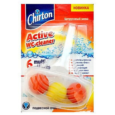 Очиститель для унитаза Chirton Цитрусовый Микс подвесной шарики 45 г