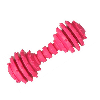 Игрушка для собак Homepet Dental TPR Гантель с колокольчиком 12 см X020