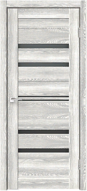 Дверное полотно Velldoris X-Line 6 клен айс лакобель черное ПОС экошпон 600*2000*40 мм 