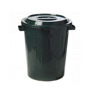 Бак не пищевой пластик зеленый/серый/синий 90 л М 2394