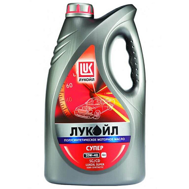 Масло Лукойл моторное супер п/синт SG/CD 4 л 10W40 6464