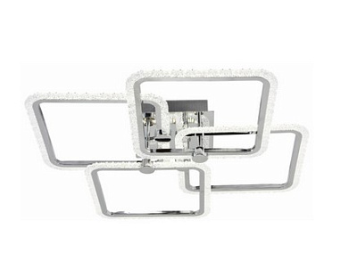 Люстра Schaffner Polvo 23600-4-DA Chrome LED 144W 65.5*65.5*13 см*