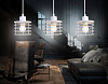 Светильник подвесной Ambrella TR8072/3 WH в стиле лофт белый E27*3 max 40W 582*120*1040*