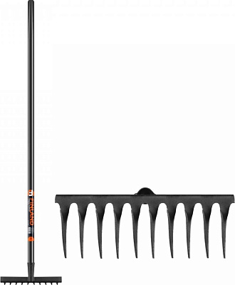 Грабли Центроинструмент Finland с черным черенком 10 зубьев 1704-Ч