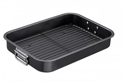 Противень Regent Inox Easy глубокий с решеткой гриль 42*30,5*6,3 см 93-CS-EA-2-12