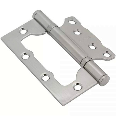 Петля Pallini дверная накладная матовый хром PFH 100*75*2,5 2BB SC