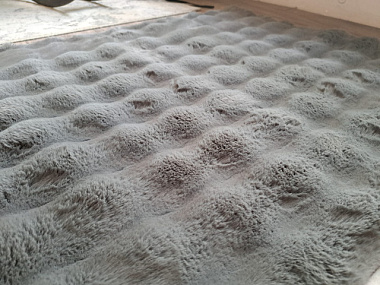 Ковер Rabbit fur Paopao 1,2*1,2 м Anthracite