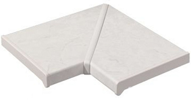 Заглушка стыковочная ПВХ белая эркерная 600 мм 10874