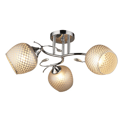 Люстра потолочная Milosh Chrome Е27 3*60Вт H230*D520 мм 0624CL-3CH