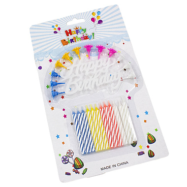 Свечи Flatel для торта 8 см набор 12 шт MC-2307587