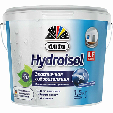 Гидроизоляция Dufa Hydroisol эластичная 1,5 кг МП00-004899