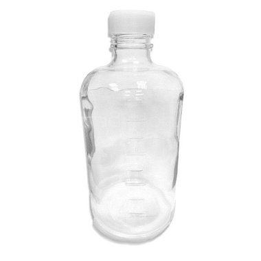 Банка с делениями/крышкой прозрачная 0,5 л