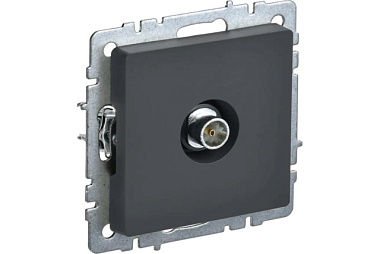 Розетка IEK Brite РТВ11-0-БрГ BR-A10-O-K53 TV оконечная графит