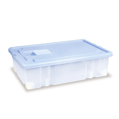 Ящик Darel Plastic с крышкой на колесах 36 л 61*40*17 см ЯФ0136