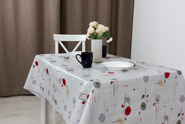 Клеенка Borsa Camelia Россо 140 см 408/7