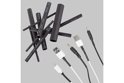 Трубка термоусадка Rexant ТУТ набор №7 клеевая (3:1) 10см/7шт 3/1_6/2_9/3_12/4  29-0107