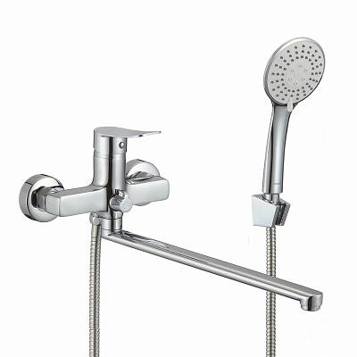 Смеситель Milardo Demi для ванны с длинным изливом глян хром DEMSB00M10