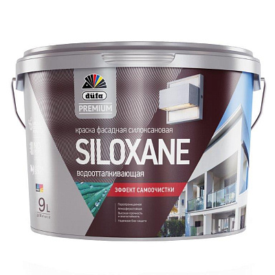 Краска Dufa Premium Siloxane ВД фасадная силоксановая база 1 9 л