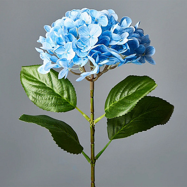 Цветок Гортензия искусственный декоративный светло-голубой 65*18 см 4630270033802