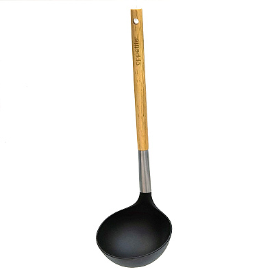 Ложка разливная Appetite Толедо пластиковая деревянная ручка PH31TL06