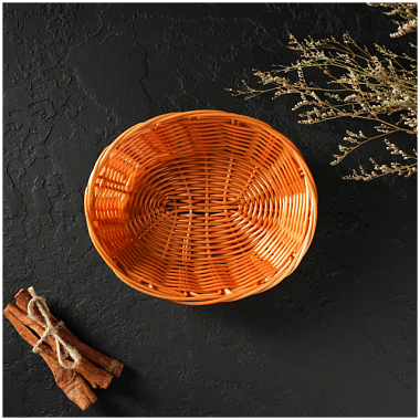 Корзинка Доляна Капучино для фруктов и хлеба 17*14*4 см 3608021**