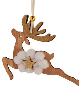 Украшение новогоднее подвесное Феникс-Презент 1,3*13*11,5 см 92170