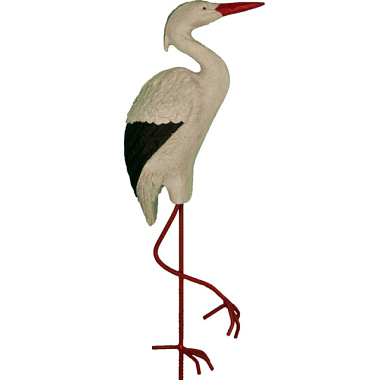 Садовая фигура Цапля на железных ногах 12689