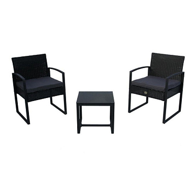 Набор мебели Garden Story Фрост черный/серый SFS074