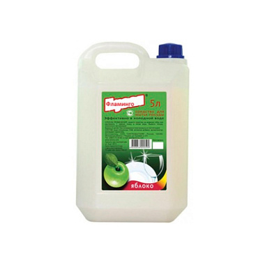 Средство для мытья посуды Фламинго Шебекино Яблоко 5 л