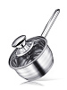Ковш Regent Inox linea Bimbo со стеклянной крышкой 0,7 л 12*6 см 93-BIMv-04