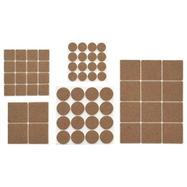 Протекторы Vortex защитные из фетра бежевый 20 мм/30 мм/24*24 мм/46*46 мм 24381