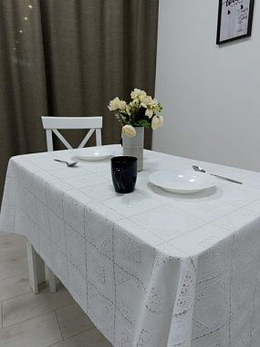 Клеенка Towa Ажурная белый ТВ949 138см 1747