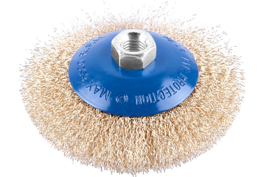 Кордщетка Monogram латунная коническая для УШМ 125 мм 107-110