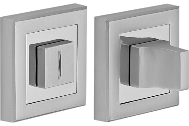 Завертка квадратная к ручкам Rucetti RAP WC-S SC/CP матовый хром/хром