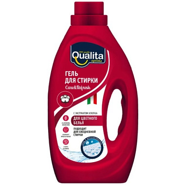 Гель для стирки Qualita Чистопад для цветного белья флакон1000 мл