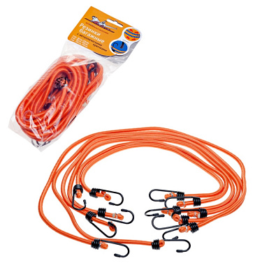 Резинки Airline для крепления груза 6 шт- 60, 80, 100 см, d80 мм металлические крючки АS-R-04