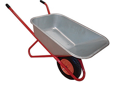 Тачка строительная усиленная 110 л одноколесная 4,00-8 грузоподъемность 180 кг11110